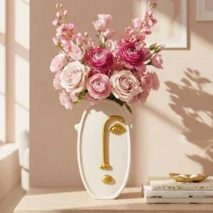 Face Art Vase – Modern Abstract Home Decor